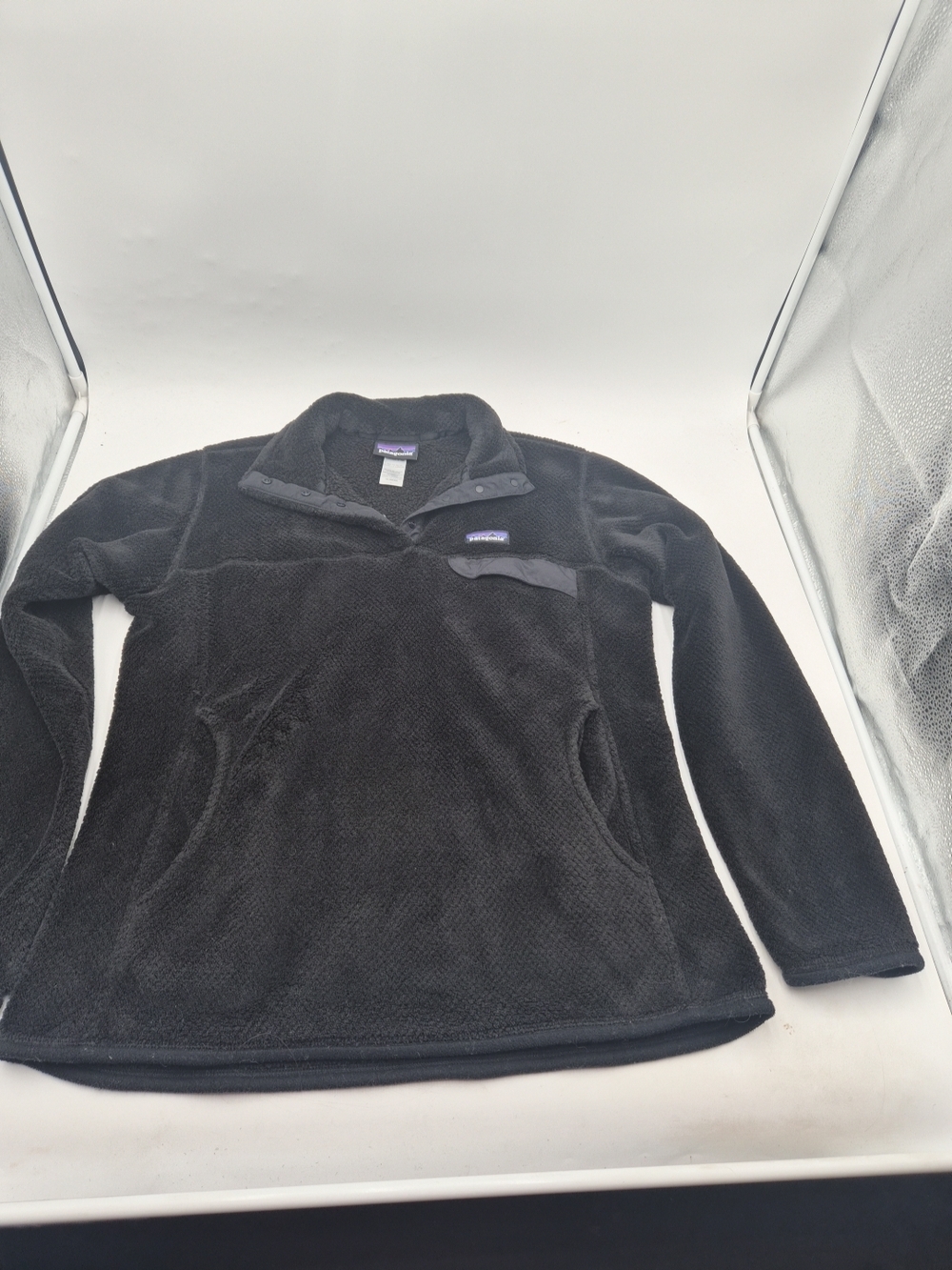 Patagonia Black Quarter-Zip Fleece Pullover - Picture 7 of 8